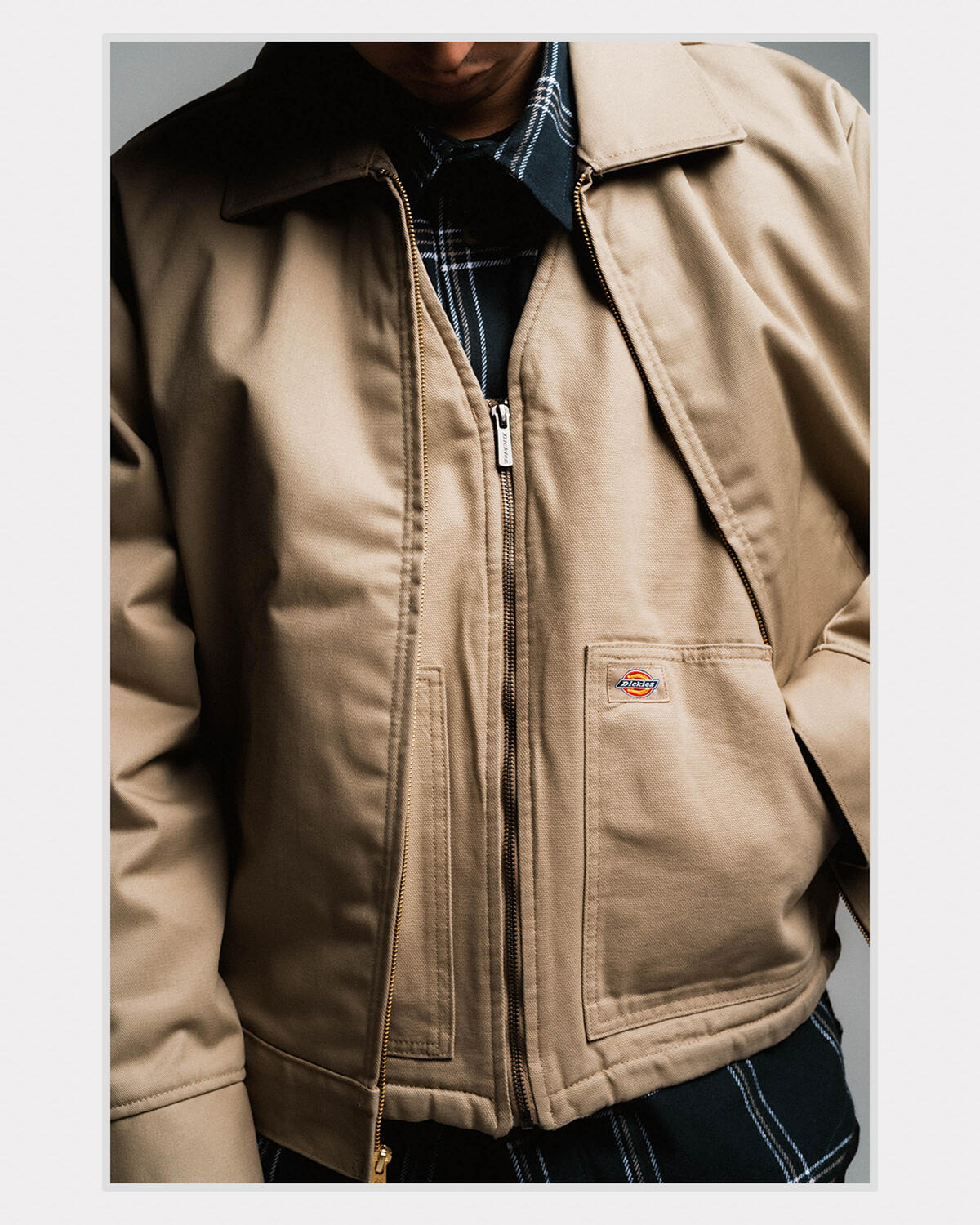 Dickies Eisenhower Jacket, padded work jacket, men's size L polyester black type Vintage Second Hand main image 1